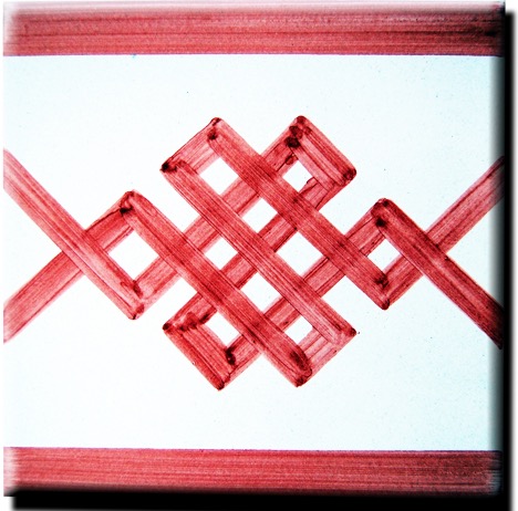 Demosaica Hand Painted Border Artesan Collection