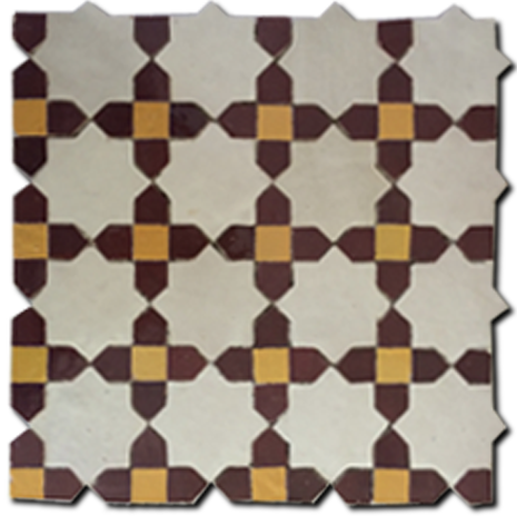KHATIM-KMAR 28*28CM (1,5kg) Zellige plates