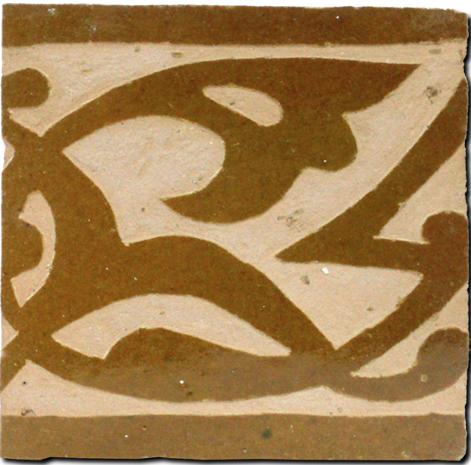 MONTILLA 10*10cm  Collection Cordoba, Zellige border piece