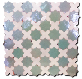 MUSHRABI 2 26,5*26,5cm (1,75kg) Zellige plates