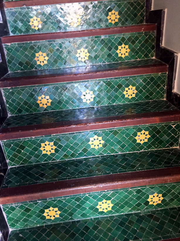 Zellige stairs