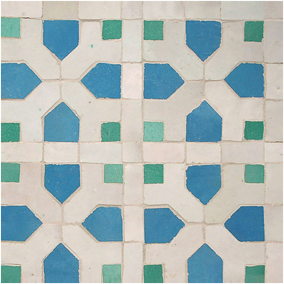 BOKRAA 22*22cm (0,9kg) Zellige plates